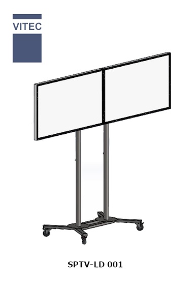 SPTV-LD | Suporte Móvel para 2 TVs